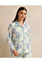 Women Cream Collared Pyjama Set (2 Piece) - 2