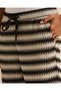 Men Beige And Black Striped Lounge Shorts - 4