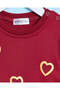 Infant Girls Burgundy Printed Sweatshirt - 2