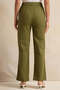 Women Olive Flared trousers - 3