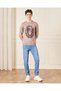 Senior Boys Beige Loin Printed Sweatshirt - 2