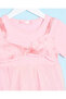 Infant Girls Pink Embellished Dress - 2