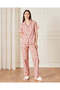 Women Red Collared Pyjama Set (2 Piece)