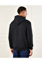 Men Black Printed Hooded Sweatshirt - 3