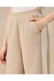 Senior Girls Beige And White Wide leg Jacquard Pants - 4