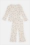 Infant Girls Ivory All Over Print Casual Set (2 Piece) - 4