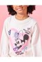 Girls Ivory Minnie Mouse Print Sweatshirt - 4