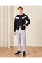 Senior Boys Black Sherpa Hooded Sweatshirt - 2