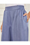 Women Blue Wide Leg Back Elasticated Trousers - 4