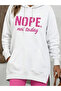 New Season Women's Long Sleeve Hooded Lace-Up Viscose Two Thread Sweatshirt - 4