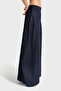 Women's Indigo Color 7w5-50 High Waist Palazzo Balloon Fit 100% Cotton Special Design Denim Jeans - 3