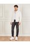 Men Ivory Faux Fur Lined Hooded Sweatshirt - 2