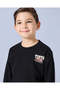 Boys Black Printed Sweatshirt - 4