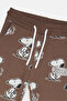 Infant Boys Brown Snoopy Jogger Pants - 2
