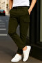 Men's Casual Trendy Loose Fit Khaki Cargo Pants - 3
