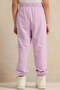 Girls Lilac Placement Print Active Pants - 3