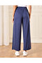 Women Navy Wide Leg Active Pants - 3