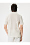 Crochet Shirt Short Sleeve Semi-Transparent Textured Cotton Blend - 4