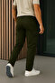 Men's Loose Fit Trendy Khaki Gabardine Cargo Pants - 6