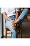 Tan Suede Genuine Leather Lace-Up Women's Casual Sneaker - 4
