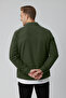Green Stretch Fabric Velvet Fabric Relaxed Fit Men's Shirt – Soft Texture, Stylish Design 2600759 - 2