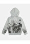 Boys Grey Printed Hooded Jogger Set (2 Piece) - 3