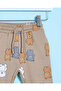 Infant Boys Brown Printed Track Pants - 2