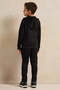 Boys Black Hooded Zip-Through Jogging Set (2 Piece) - 4