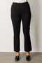 Elastic Waist Beaded Detail Trousers Black 1085-26K - 3