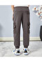 Boys Charcoal Cargo Pocket Active Pants - 3