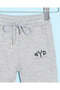 Infant Boys Grey Printed Active Pants - 2