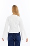 Women Long Sleeve T-Shirt Round Neck Fit Batwing Sleeve Blouse - 7
