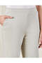 Women Green Ribbed Hem Jog Pants - 4