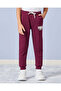 Boys Burgundy Printed Casual Jogger Set (2 Piece) - 3