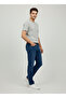 Men's Regular Slim Fit Navy Blue Men's Stretch Fabric Jeans Comfortable Stylish Casual - 3