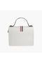 Logo Detail Satchel Bag with Flap Closure and Detachable Strap - 3