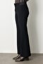 Buy Thick Elastic Flared Pants Black 1105-26K - 4