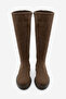 Women's Daily Riding Boots Zunet Brown Suede - 5