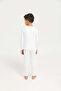 Boys White Solid Thermal Set (2 Piece) - 4