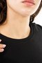 Women's Black Plain T-Shirt - 3