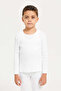 Boys White Solid Thermal Set (2 Piece) - 2
