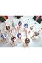 Set of 10 New Year Themed 400 Cc Plastic Lemonade Milkshake Cups with Perforated Lids and Paper Straws - 8