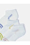 Girls White Ankle Length Socks (3Pairs) - 2