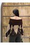 Omzu Folded Diamond Pattern Sweater - 7