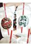 Set of 10 New Year Themed 400 Cc Plastic Lemonade Milkshake Cups with Perforated Lids and Paper Straws - 3