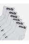 Boys Grey Printed Ankle Socks Set (3 Pairs) - 3