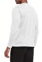 Men's 100% Cotton Stretch Fabric Stretch Sports Running Casual Training Long Sleeve Combed Cotton T-Shirt - 2
