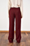 Palazzo Trousers Burgundy - 7