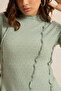 Women Mint Textured Top - 4