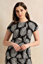 Women Black Printed Top